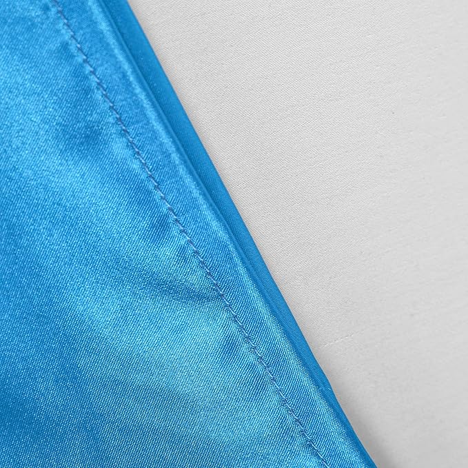 NTBAY 12 Pack Satin Queen Pillowcases for Hair and Skin, Luxurious and Silky Pillow Cases with Envelope Closure, 20 x 30 Inches, Royal Blue