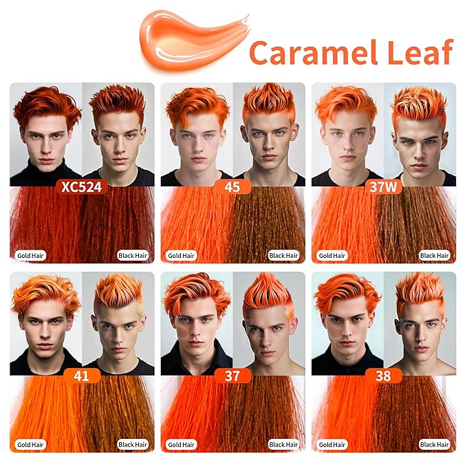 Temporary Hair Color Wax for Men - SUPIYA Washable Hair Wax Color, All-Day Hold Disposable Hair Wax for Party, Cosplay & Daily (Garnet Color #37)