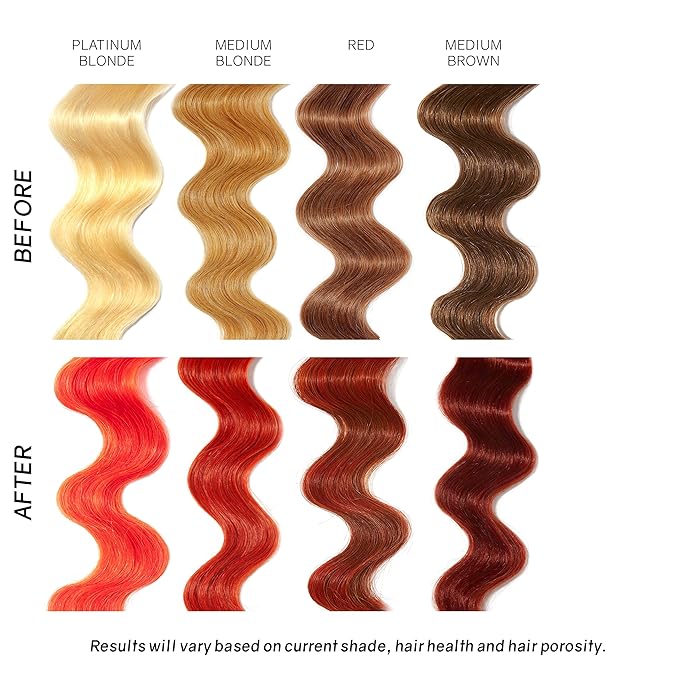 Overtone Daily Color Depositing Conditioner for Dyed & Natural Hair, 8oz Temporary Coloring with Shea Butter & Coconut Oil, Refresh Color & Prevent Fading, Vegan, Cruelty-Free, Orange for Brown