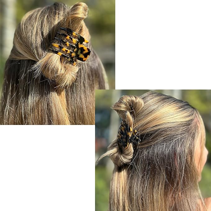 Camila Paris CP3475 French Hair Clip for Women, Hand-Made Hair Side Clips, 2 Inch Girls Hair Claw Clips Jaw Fashion Durable Styling Hair Accessories for Women, Strong Hold No Slip Grip, Made in France