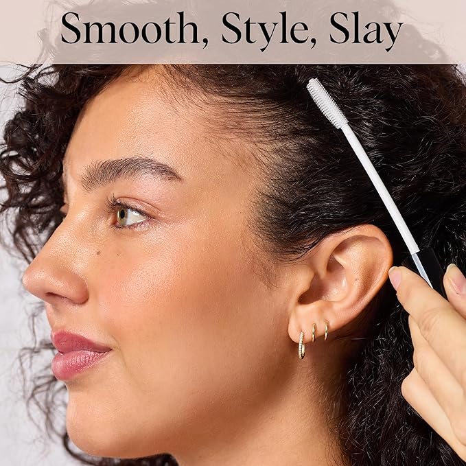 Kitsch Fly Away Stick for Hair - Taming Wand with Biotin, Aloe & Vitamin E - Clear Serum-Like Gel Hair Mascara for Baby Hairs - Lightweight & Multi-Use Hair Stick | Ideal Gifts for Women - 18mL