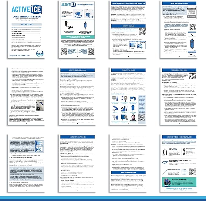 Polar Active Ice 3.0 | 9 QT Cold Therapy Ice Machine | Programmable Timer | Full Circumference Knee Pad | Cryotherapy Pain Relief System | Ace Bandage Style Compression