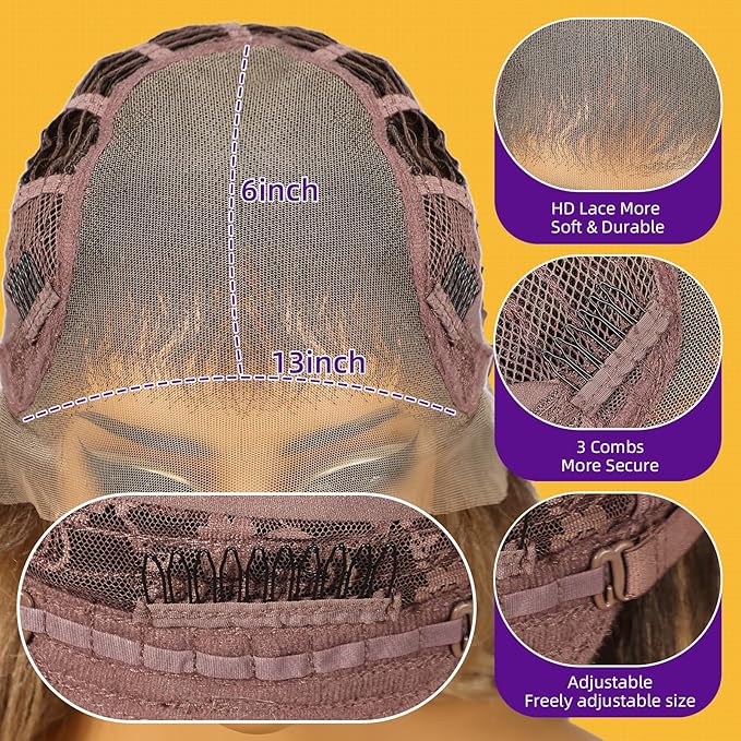 Grey Synthetic Lace Front Wig,13×6 Curly Glueless Wigs for Women Daily Use 22IN（#2/60HL）