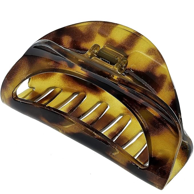 Camila Paris CP1573 French Hair Clip for Women Thick Hair for Long Curly Wavy Hair, Girls Hair Claw Clips Jaw, Durable Styling Big Claw Clip for Thick Hair, Strong Hold No Slip Grip, Made in France