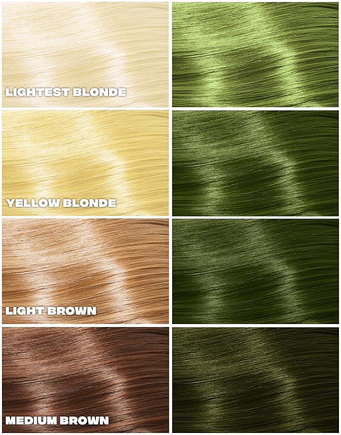 Good Dye Young Semi-Permanent Hair Color, Vegan and Cruelty-Free Green Hair Dye, Last up to 24 Washes, Non-Damaging Conditioning Hair Color (5FL OZ, Devil's Ivy)