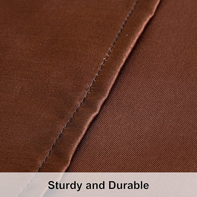 NTBAY 12 Pack Satin Queen Pillowcases for Hair and Skin, Luxurious and Silky Pillow Cases with Envelope Closure, 20 x 30 Inches, Brown