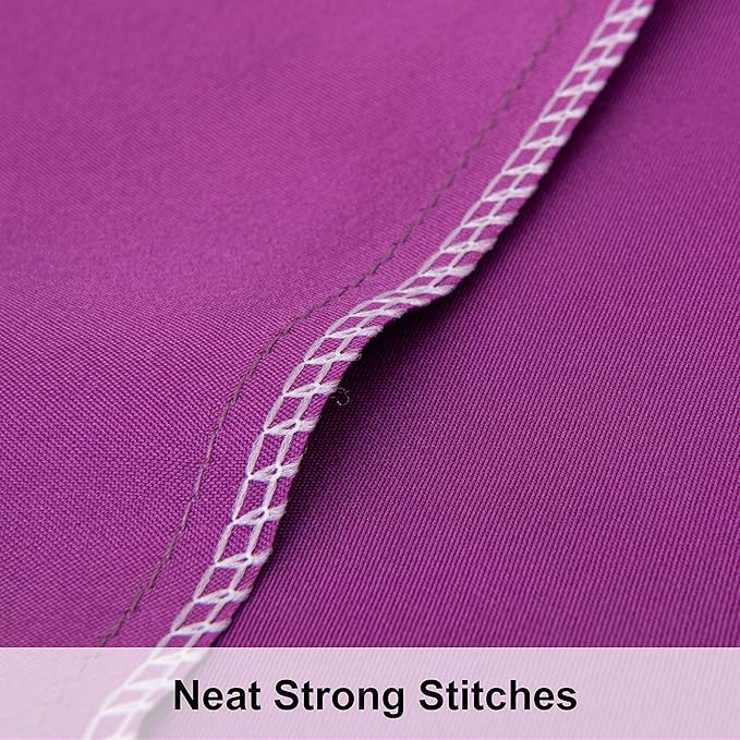 NTBAY 2 Pack Satin King Pillowcases for Hair and Skin, Luxurious and Silky Pillow Cases with Envelope Closure, 20x36 Inches, Purple