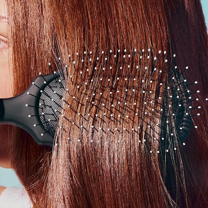 Gimme Beauty - Medium Hair Brush - Damage-Free Detangling Hair Brush - Soft Bristle Brush with Anti-Static & Heat Resistant Nylon Bristles